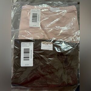 Bundle of 2 NWT Cacique Cotton High Waist Panties - Size 22/24
